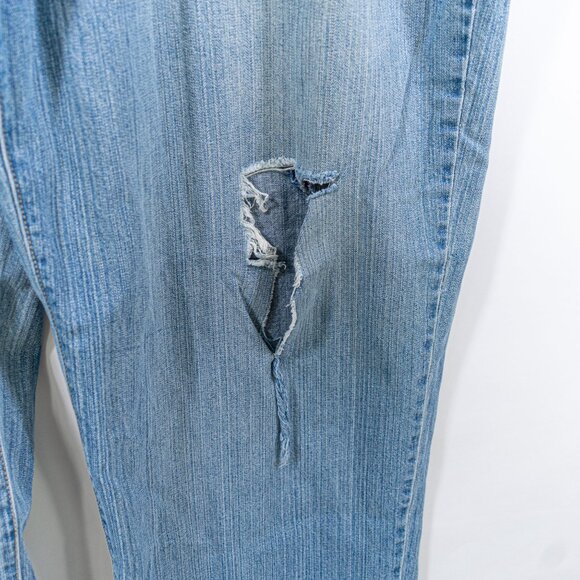 ENYCE Hip Hop Baggy Jeans 44 x 34 Y2K Patch Skater Wide Leg Streetwear - Picture 9 of 16